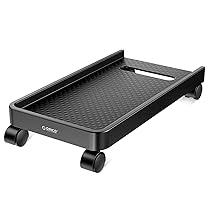 ORICO Supporto per CPU per PC Tower, Supporto Universale per CPU con 2 Ruote di Bloccaggio e 2 Ruote Orientabili, Sotto Home Office Desk per PC Tower, Stampante, Piante in Vaso (45,5 x 22,2 x 2.2cm)