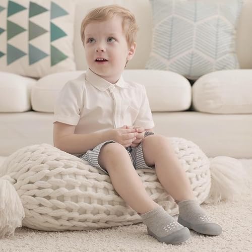 Miniatura 6 de Calcetines para bebé, zapatos para caminar, antideslizantes, transpirables, con suela de goma suave, zapatillas para bebés y niñas