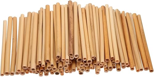 Tofficu Mason Bee Nesting Reeds Reed Tubes for Bee Houses Bee Tube Reed 100pcs Mason Bee Tubes, Bee House Refill Pack, Tubes Refill Tube