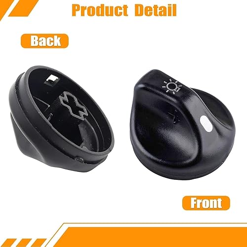 Miniatura 4 de SecosAutoparts Pomo de interruptor de lámpara principal compatible con Ford Super Duty F-150 F-250 F-350 F-450 F-550 2001 2002 2003 2004 Reemplazo