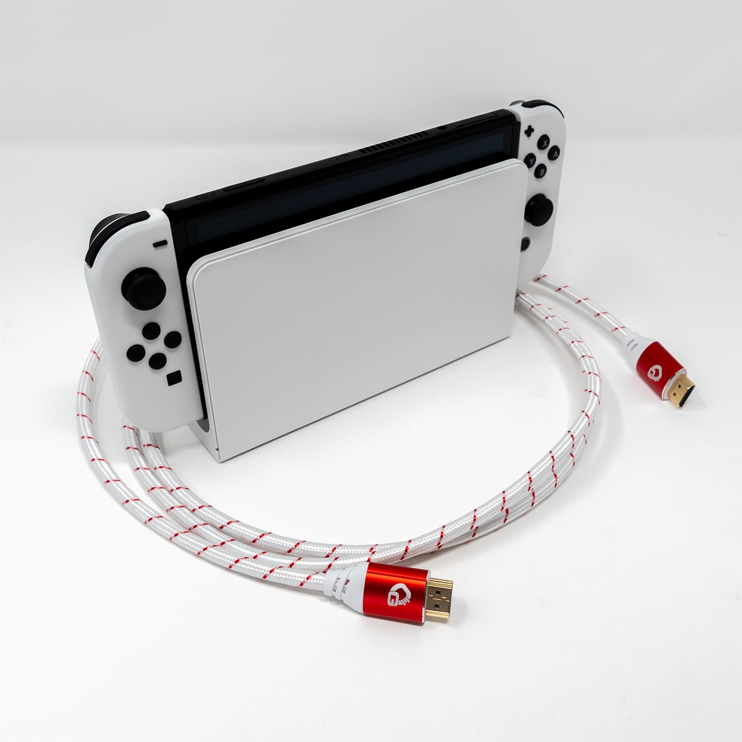 New Game Red – Cable HDMI 2.1b – Cable HDMI 2.1b – Certificado Ultra Alta Velocidad 8K@60Hz, eARC, ALLM, VRR, DSC – Compatible con PS5, Xbox Series X/S, Nintendo Switch, PC – Blanco