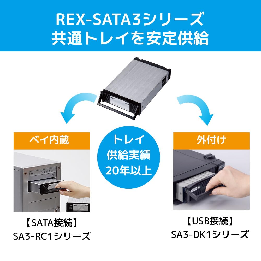 Amazon.co.jp: ラトックシステム REX-SATA3シリーズ 交換用トレイ SA3