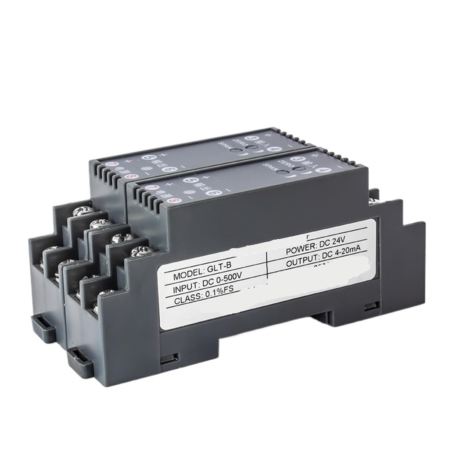 Isolateur de signal CC, conditionneur de signal analogique, tension passive 0-10 V et 4-20 mA, isolateur convertisseur 0-20 (entrée 4-20 MA_0-10MA Output_DC12V)