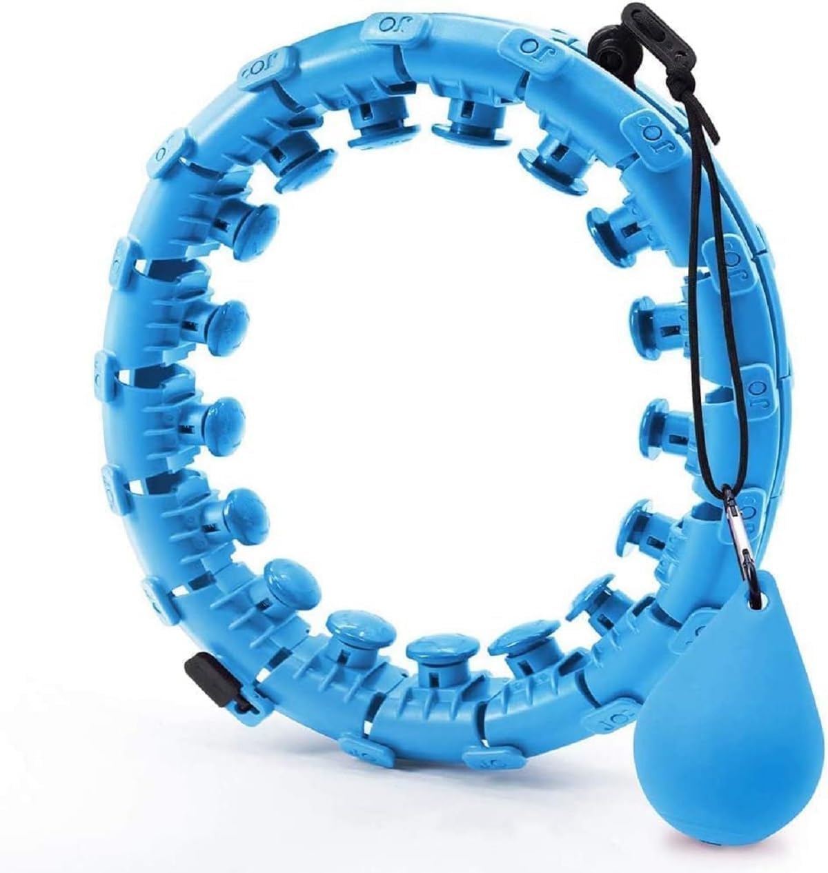 Smart Weighted Hula Hoop for Adults Weight Loss – 24 Adjustable Knots, 360° Auto-Spinning Ball – Quiet, Detachable Infinity Fitness Hoop for Women & Men – Plus Size Exercise Ring-image-26