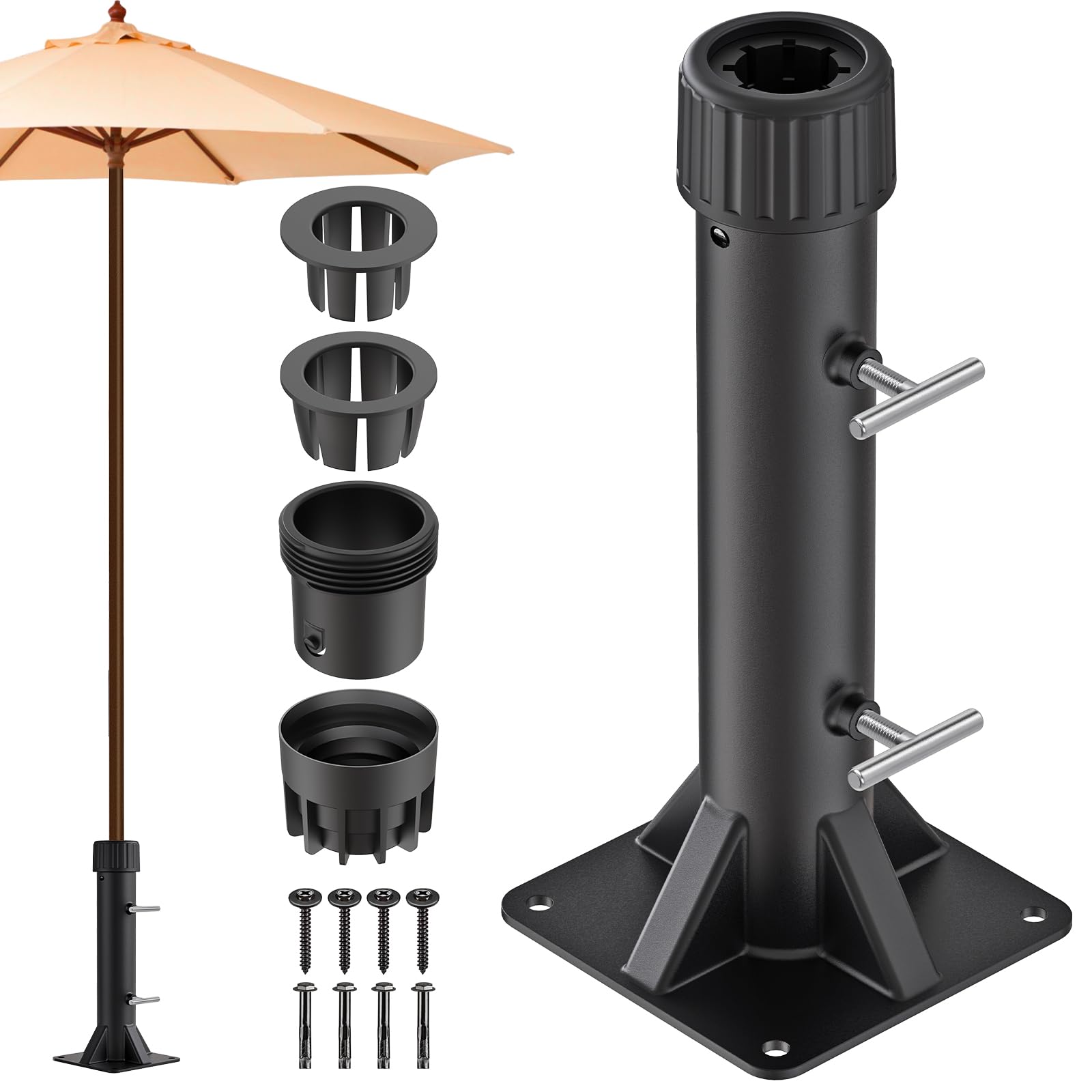 Lifeswell Patio Umbrella Stand Base for Umbrella Poles up to 2