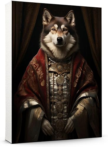 Miniatura 13 de Thuan Chow Chow Retrato de mascota con disfraz real de perro en un disfraz retrato de perro con vestimenta Retrato medieval de mascota retrato