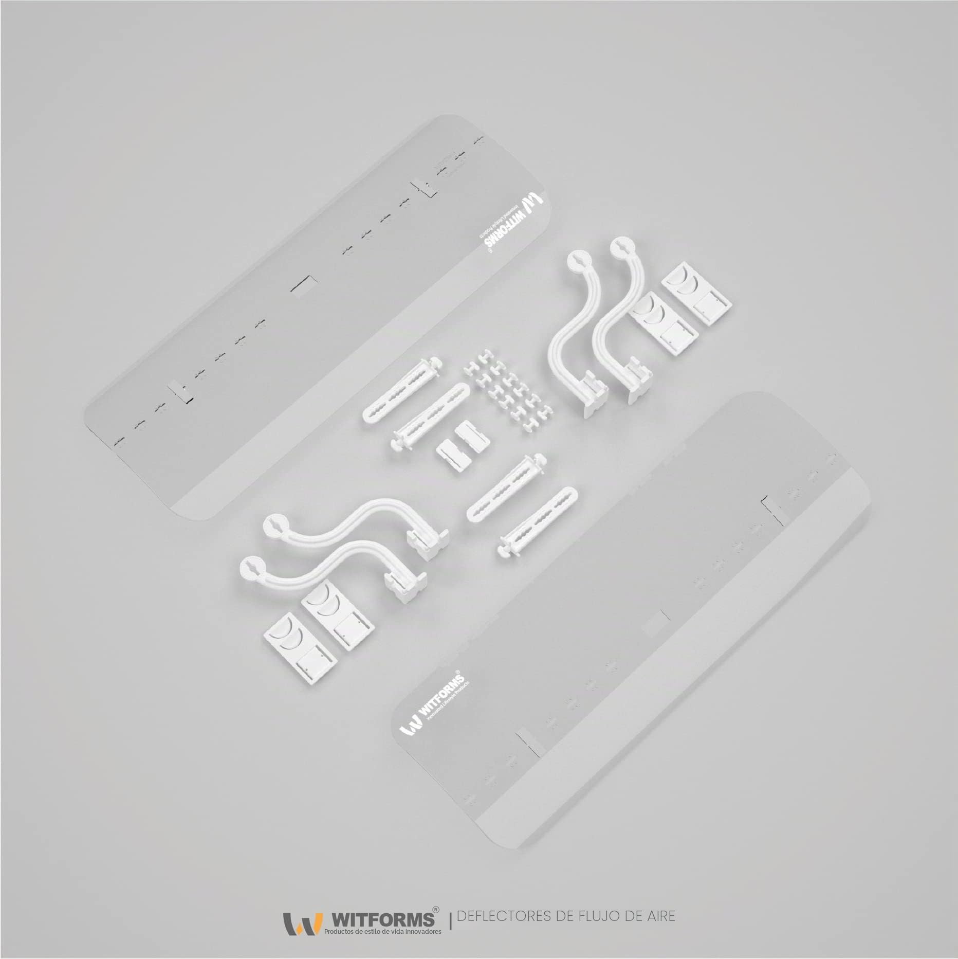 WITFORMS/CASSETTE - Deflector de aire de CA ajustable adecuado para salidas de aire acondicionado de cassette. Mejora la circulación de refrigeración y calefacción