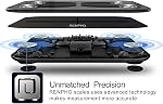 RENPHO Rechargeable Bluetooth Body Fat Scale, Elis 1 Smart Bathroom Digital Weight Scale with Smartphone App, Body Composition Monitor for Body Fat, BMI, Bone Mass, Weight, 396 lbs Black