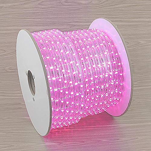 Novelty Lights RL-LED-SP Rope Light Spool, Pink, 150', Custom Cuttable, 1/2