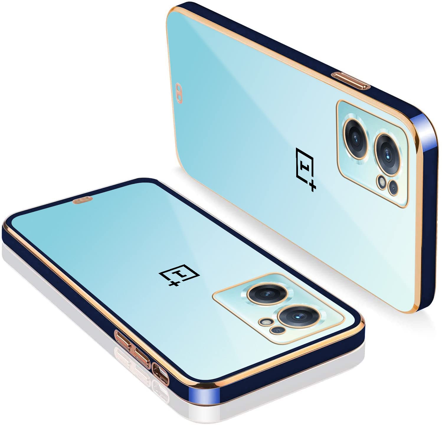 V-TAN Soft TPU Shockproof Anti-Slip Transparent Electroplated Chrome case Back Cover with Camera Protection Compatible with oneplus nord CE 2 (Blue) (B0B4DZ5W9K) Amazon Price History, Amazon Price Tracker