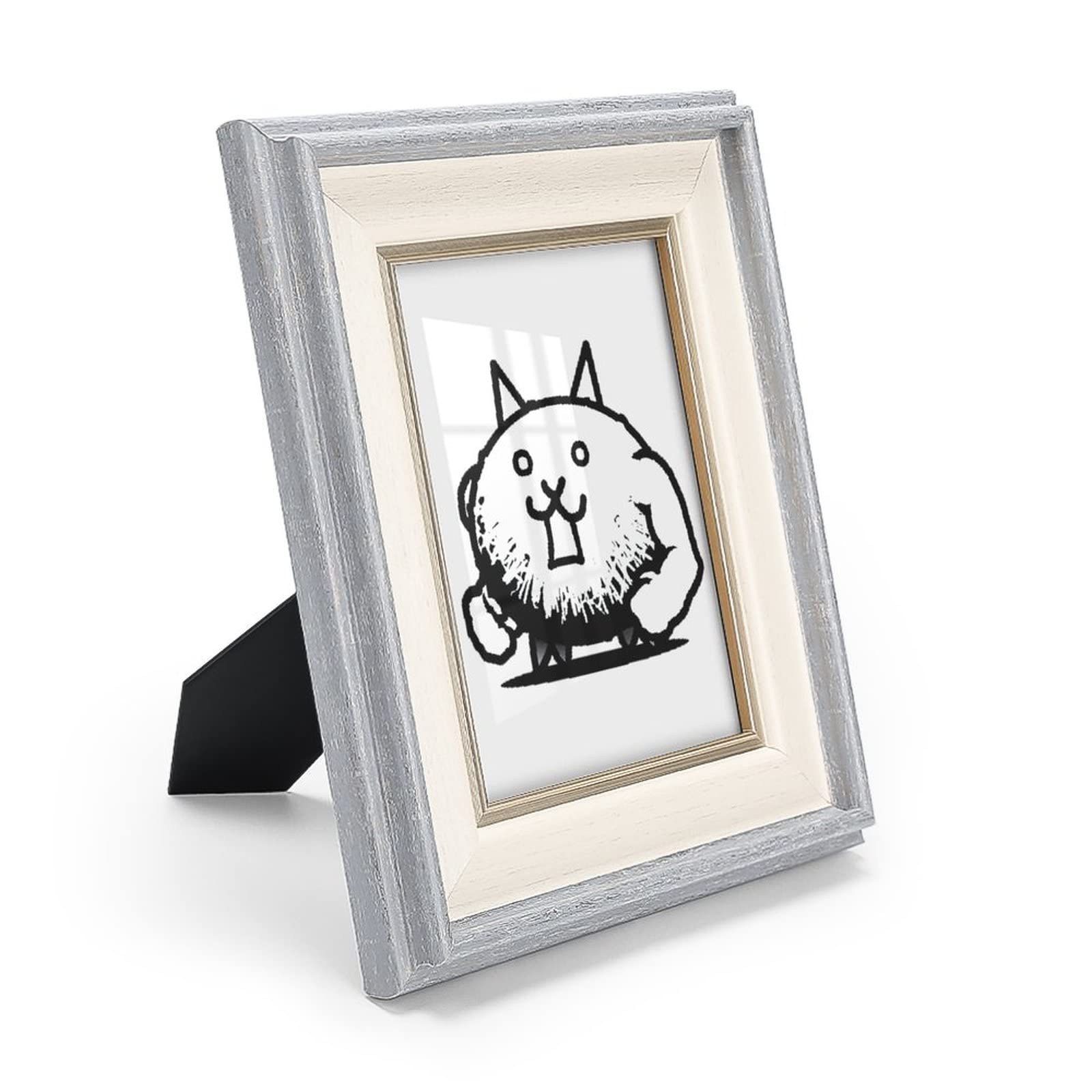 Amazon.co.jp: にゃんこ大戦争 フォトフレーム 木製 写真立て 木目調