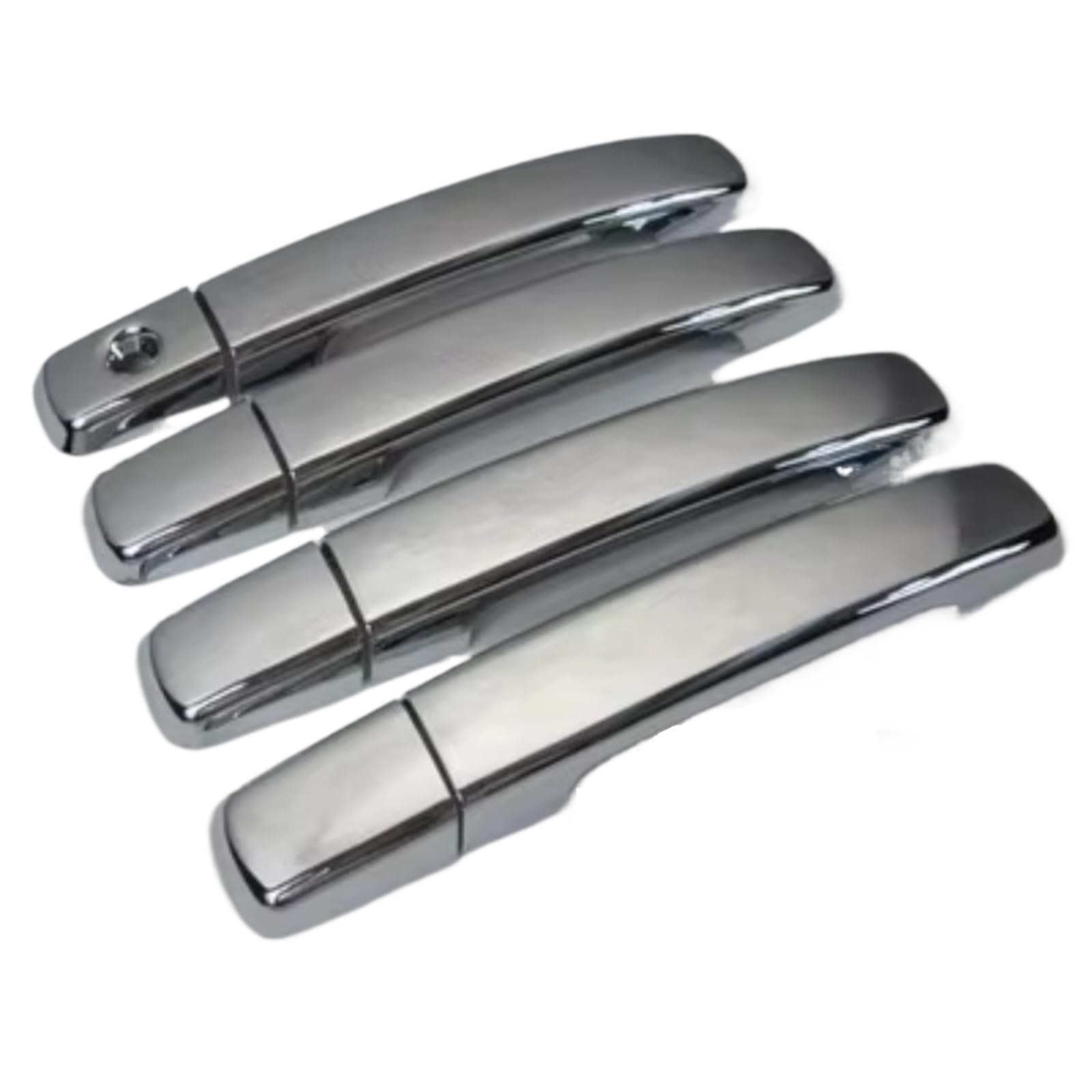 JJRFVBGT Door Handle Trim Compatible with Nissan for Qashqai 2007 2008 2009 2010 2011 ABS Chrome Decor Accessories Car Exterior Door Handle Housing