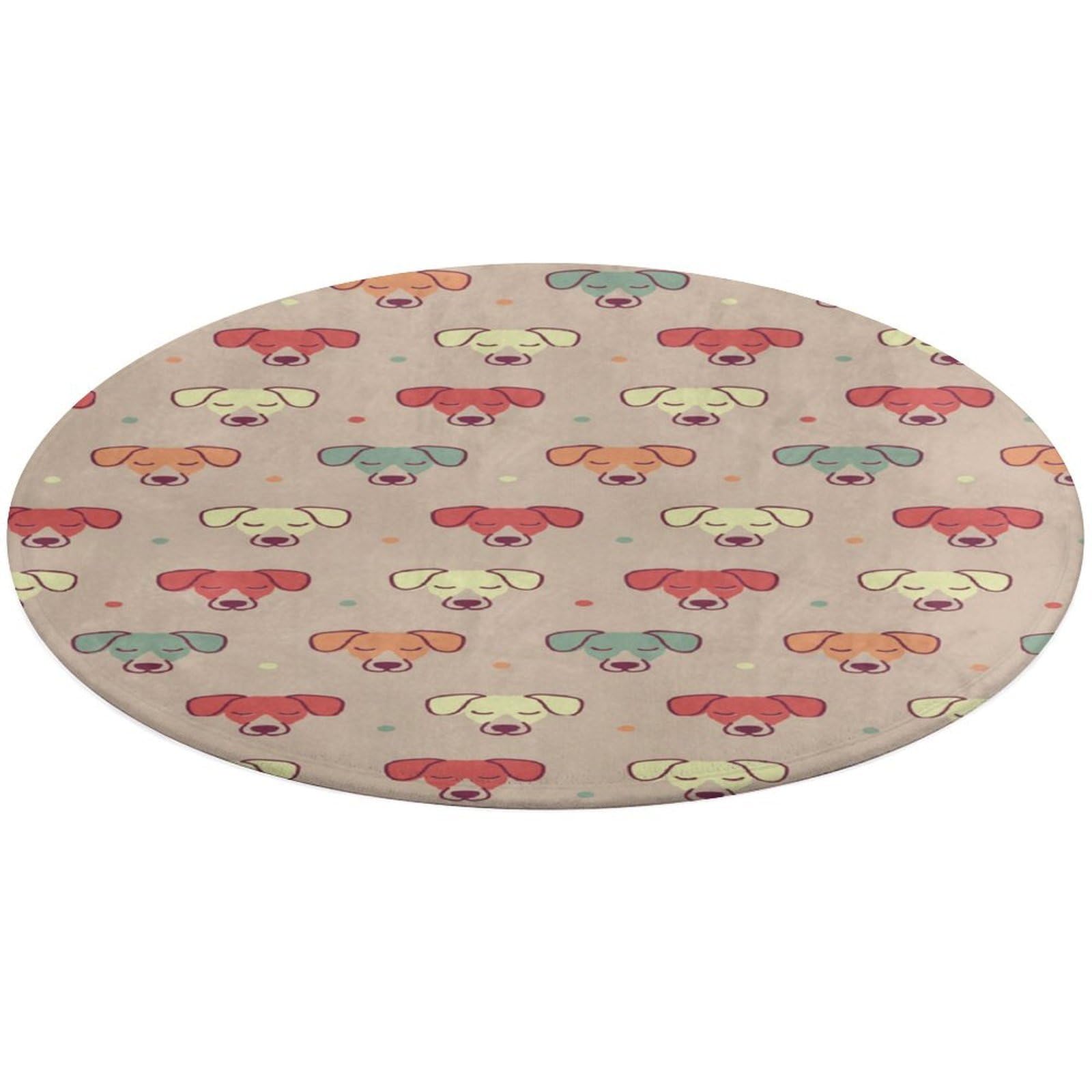 Tapis de sol Jack Russell flanelle 80x80cm lavable et sécurisé pour chambre