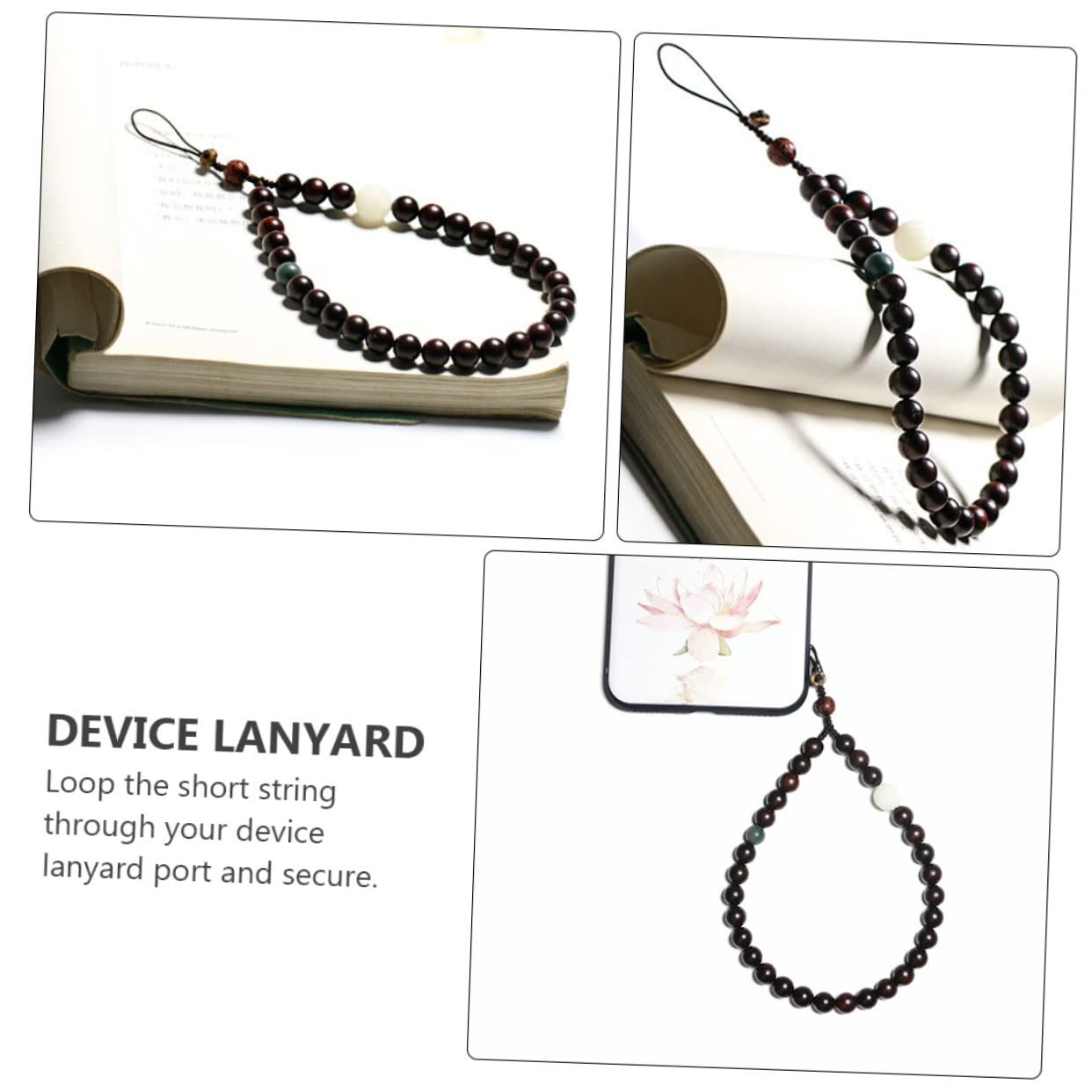 jojofuny 2piezas Lanyard De Teléfono Vintage Para Muñeca Diseño Chic y Práctico Para Caídas Compatible Dispositivos Móviles