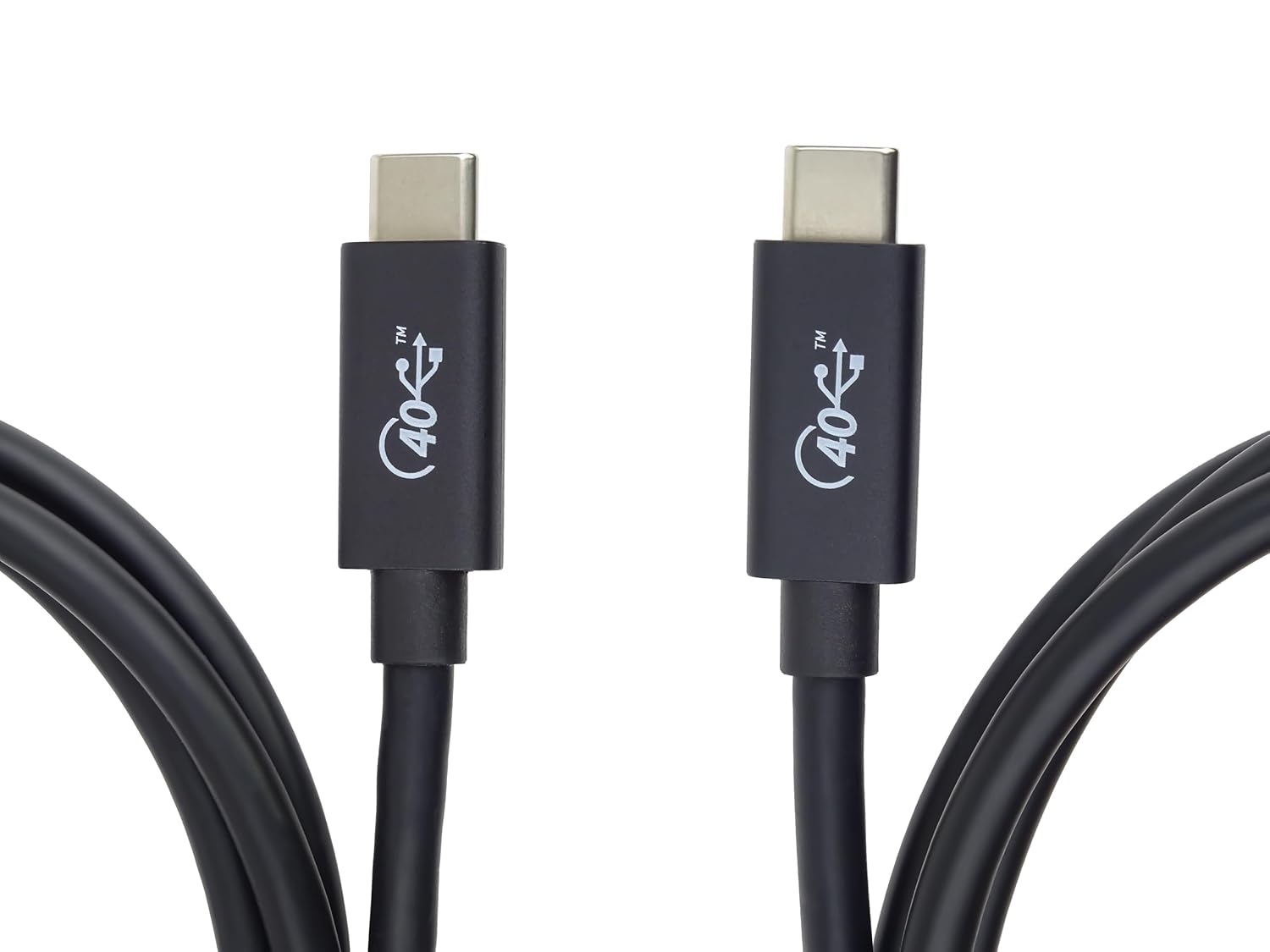PremiumCord USB4™ Type C Cable, Thunderbolt 3, 8 K @ 60 Hz, Data Cable UltraSpeed up to 40 Gbit/s, Type C Connector, Quick Charge up to 5 A, Colour: Black, Length 0.5 m