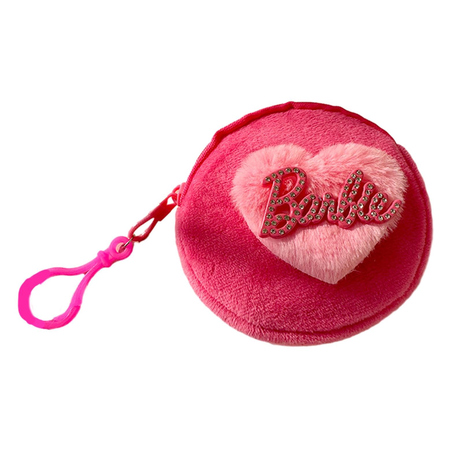 Plush Wallet Handbag Mini Wallet Pocket Bag Decoration Portable Zipper Purse Rose Red-image-20
