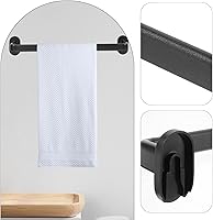Vista 9 de NUOBESTY Toallero sin perforación, soporte de pared para baño, cocina, dormitorio, multiuso, ahorro de espacio, con acabado liso
