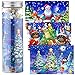 3 Set Christmas Jigsaw Puzzles 120 Pieces for Ages 4-10, Christmas Snow Scene Holiday Bottled Jigsaw Puzzles Preschool Educational Intellectual Puzzles Toys for Girls Boys Home Decor, 9.8 x 7.8 Inch
