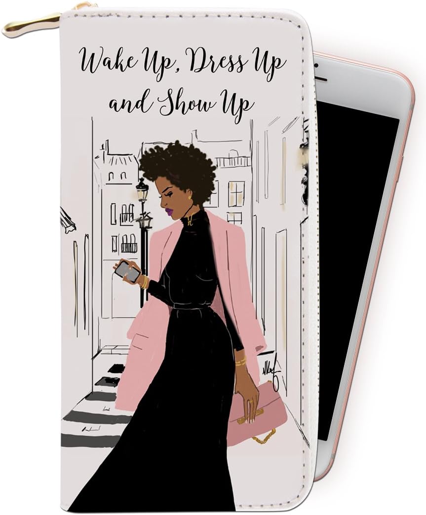 African American Expressions - Show Up Wallet (4" x 7.75" x 1" / 8 card slot) - WL05