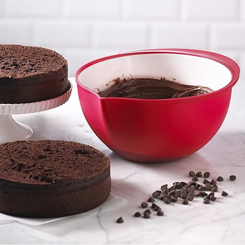 Miniatura 4 de Trudeau Juego de 3 cuencos de plástico para mezclar, color de 2 tonos