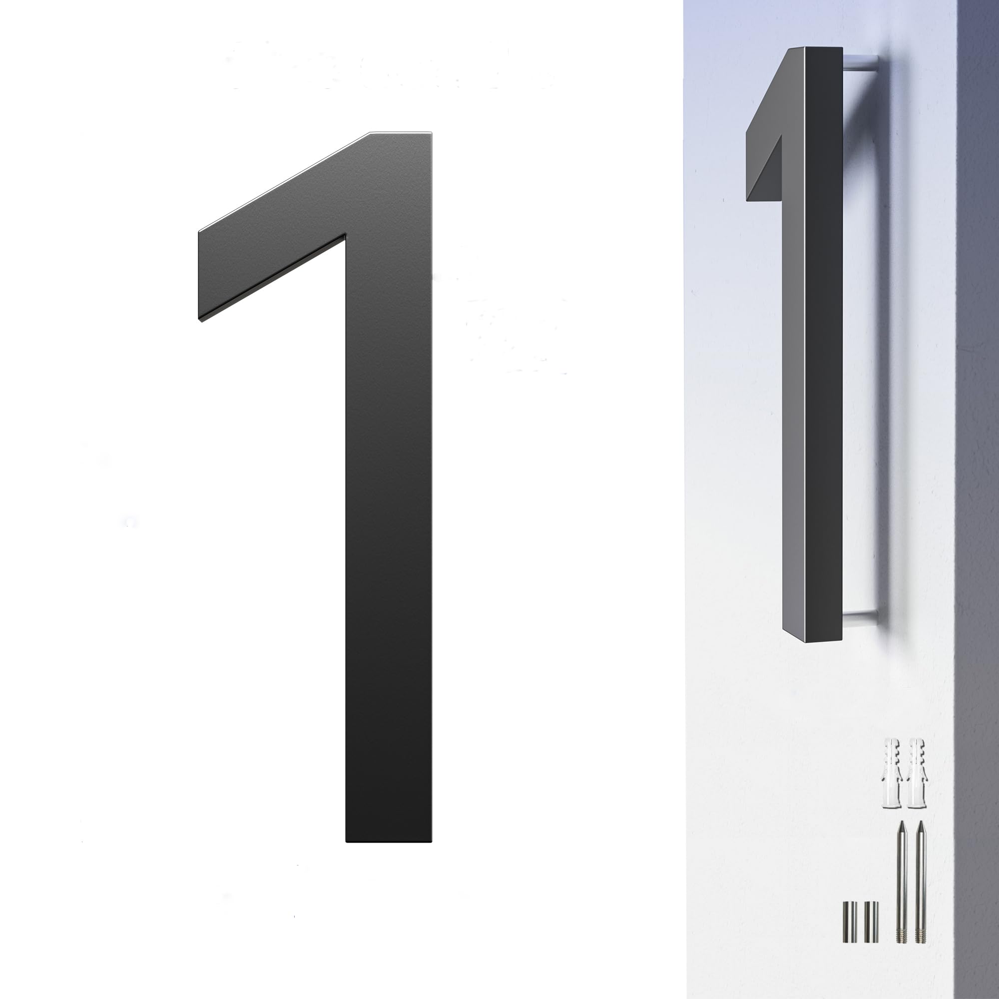 back number　 会報＃1〜10 House Numbers 7 inch Address Numbers for Large House Numbers Black