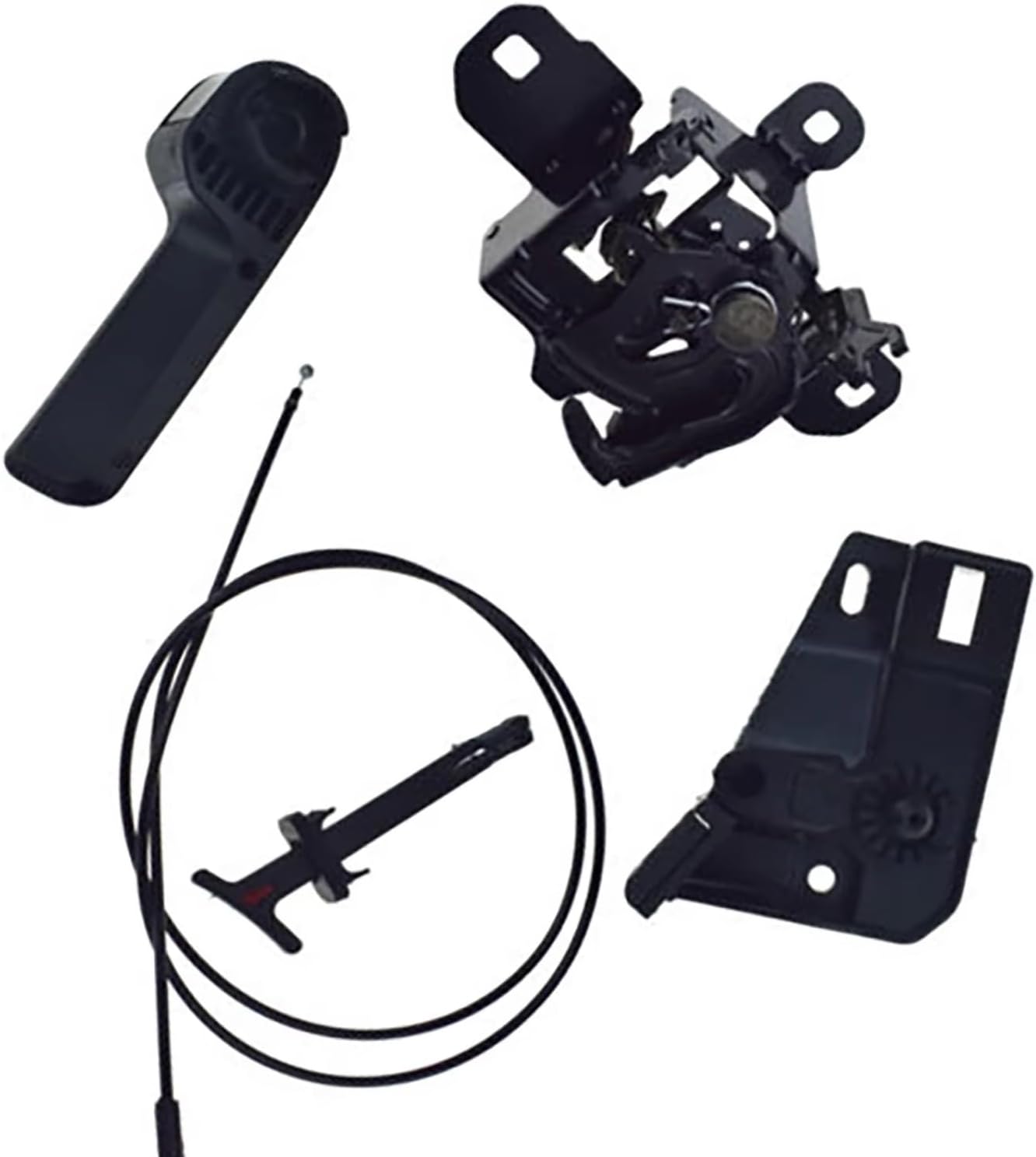 Hood Release Handle for VW for Passat 2006 2007 2008 2009 2010 2011 Car Hood Latch Pull Rod Release Handle Cable Kit Replace 1J0823509C 1J0823509E