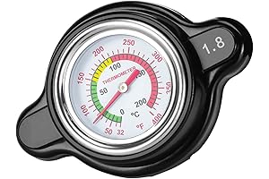 High-Performance Honda Valkyrie Radiator Cap with Temperature Gauge