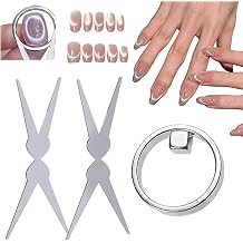 Cat Eye Nail Magnet Set,Round & Square Magnetic Tool for Gel Polish,DIY French V Shape & Smile Line Nail Art Design,Professional Manicure Accessories