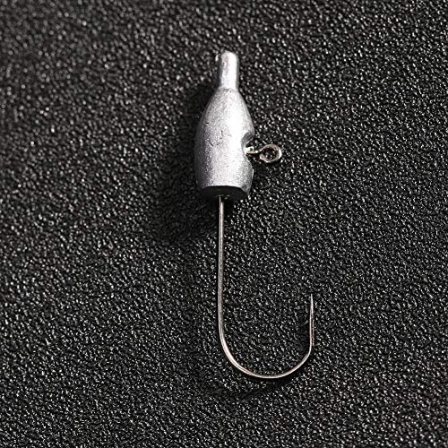 Ganchos de peixe limpos 5 pçs 2 g expostos chumbo afiado gancho de cabeça espinha de peixe carpa de