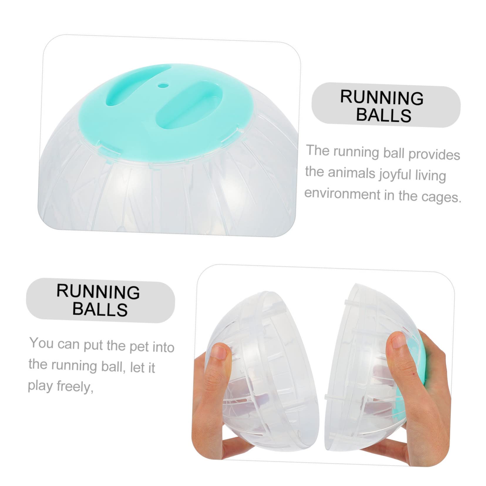 4stücke Hamster Übungsball Transparente Laufkugeln Für Kleine Haustiere Langlebig Und Tragbar Für Hamster Mäuse Und Kleine Igel Fitness Spielzeug