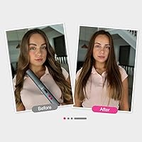 Vista 8 de Hair Straightener Brush, 9 Temp Settings with LED Display, 30s Fast Heating for Sleek & Smooth Hair, Dual Voltage Travel Hot Comb with 3D Brush