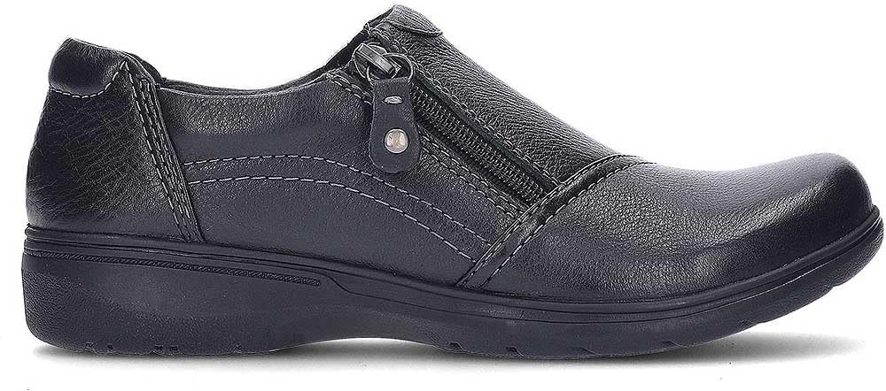 Clarks Carleigh Ray Womens Black Leather, 5.5