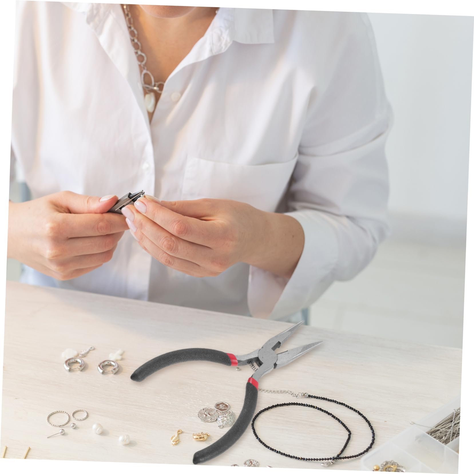 3pezzi Pince Multifunzione Per Artigianato e Gioielli Strumento Portatile Per Perforazione e Creazione Di Bijoux Per Fai Te e Scrapbooking