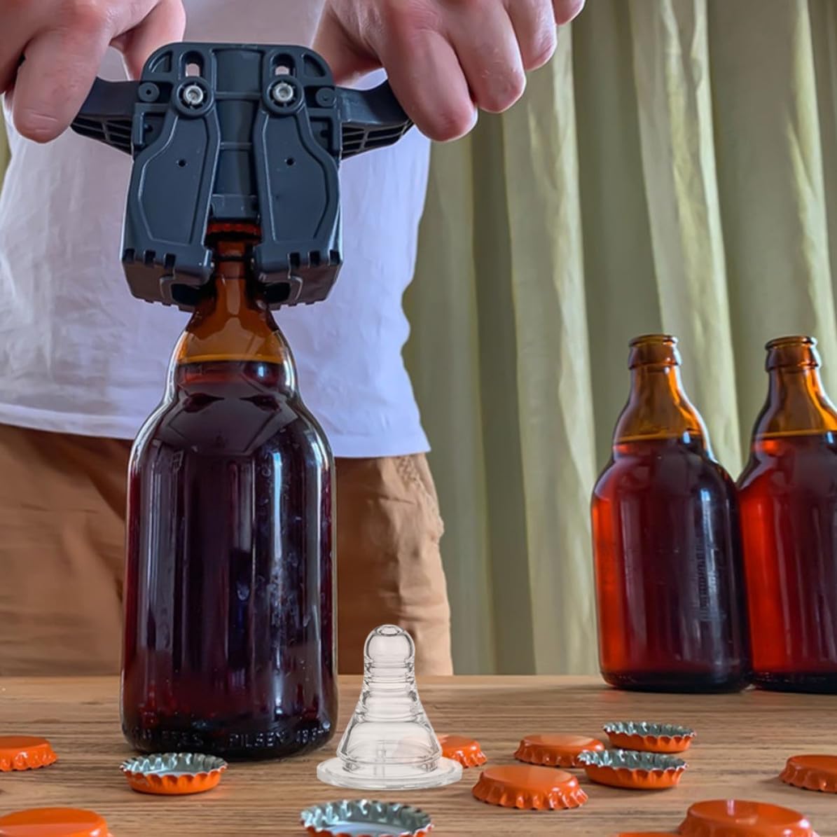 10pcs Plastic Beer Bottle Nipple Toppers for Adults at Parties Fest Party