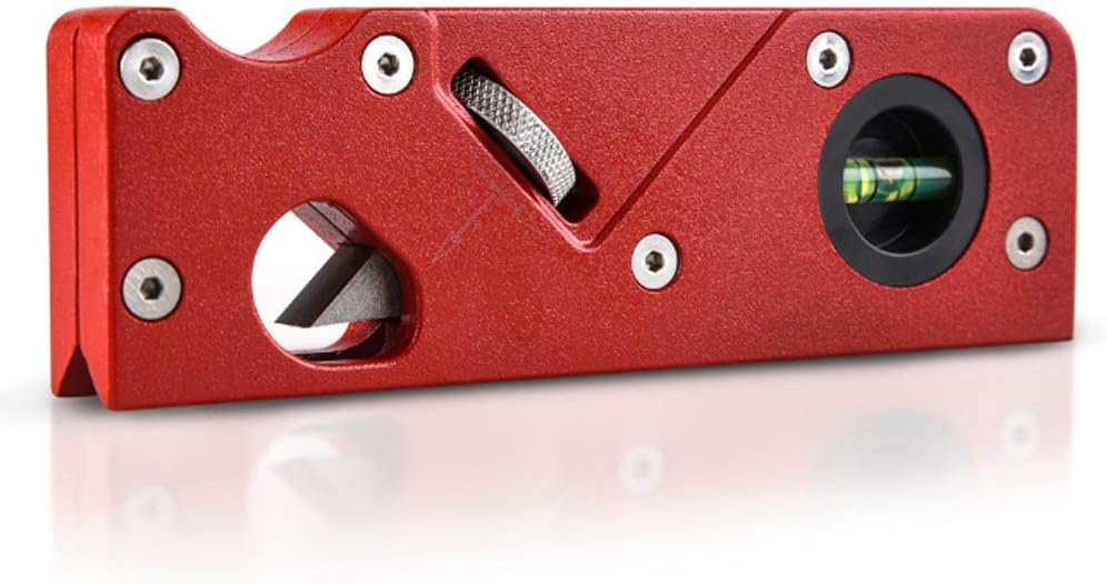 Woodworking Edge Corner Plane, Metal Manual Block Planer, DIY Hand Chamfering Trimming Planer, Woodcraft Corners Edge Carpenter Smoothing Planer  (Red)