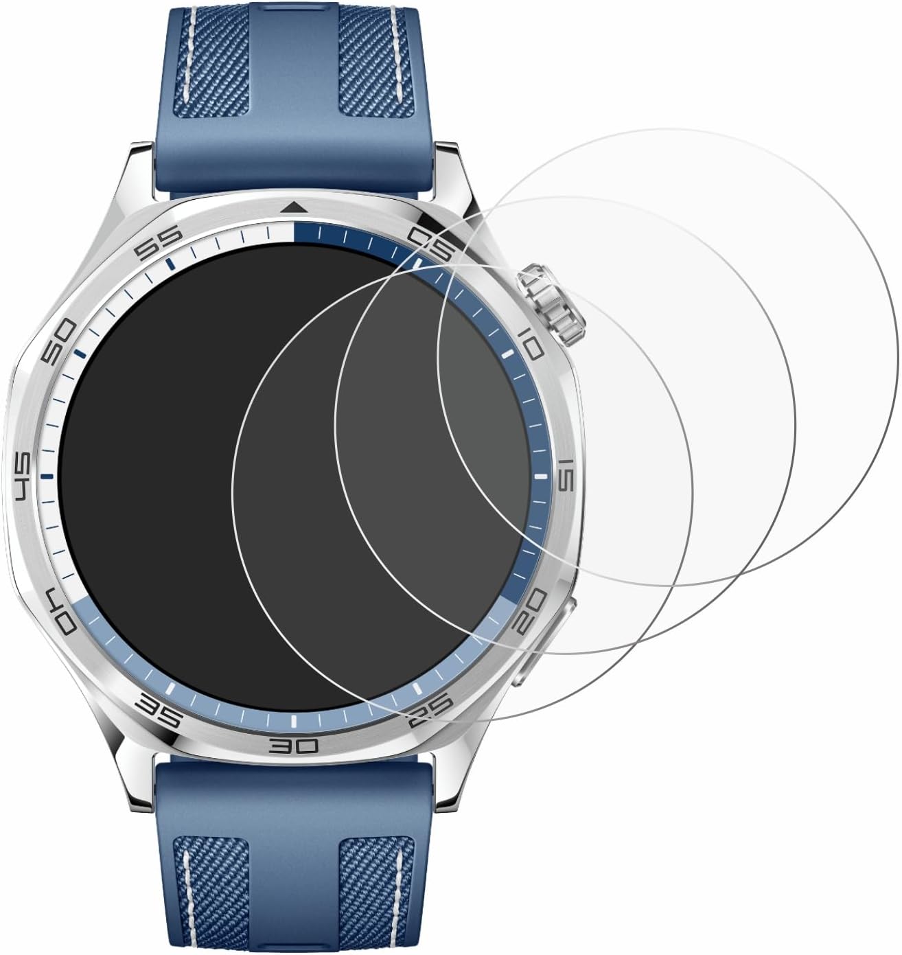 savvies 6 Pack Screen Protector compatible with Huawei Watch GT 5 (46 mm) Protection Film Clear