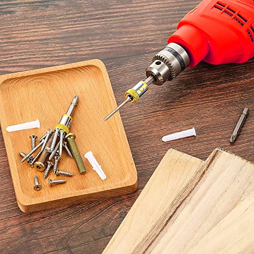 Eyech 3Pcs Metal Screwdriver Magnetic Bit Holder Ring, S2 Alloy Steel Removable Magnet Driver Hex Electric Screwdriver Bit Magnetizer For Phillip 6.35Mm Drill Bit #TOP4