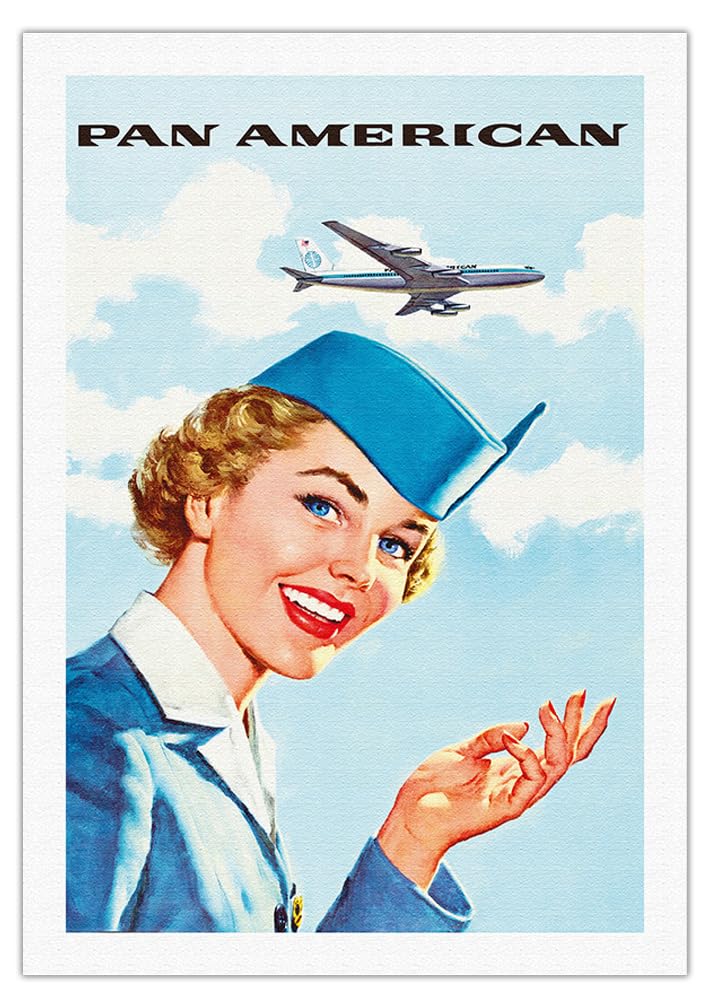 Amazon.com: Pan American World Airways - Airline Stewardess Canvas
