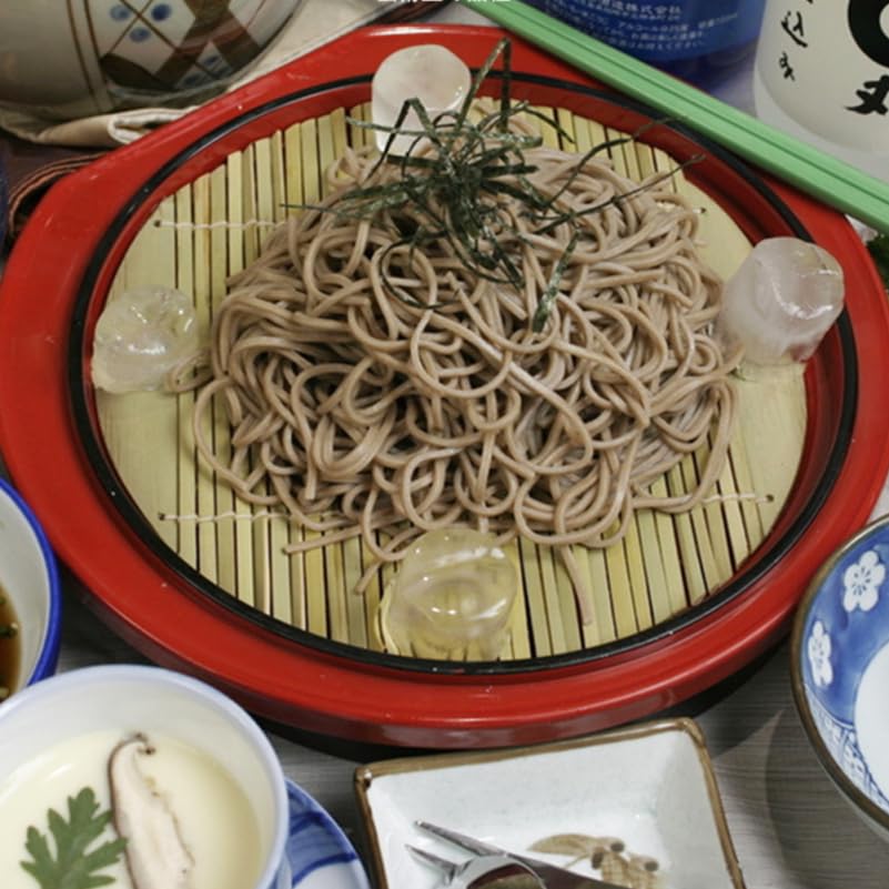 Set de 3 platos japoneses para fideos Soba estilo bambú miniatura 2