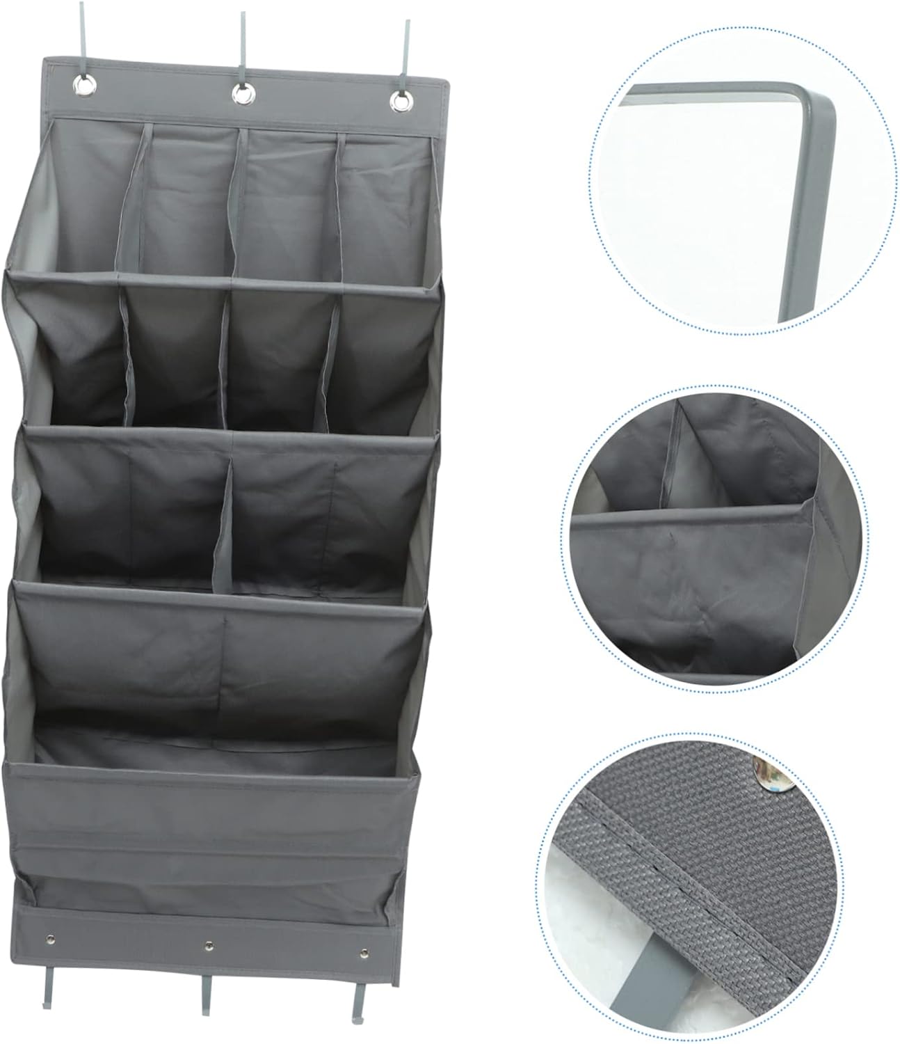 Vaguelly 1Set Multi Layer Over the Door Storage Organizer Compartment Hanging Pouch for Shoes Sundries Design for Bedrooms Bathrooms More