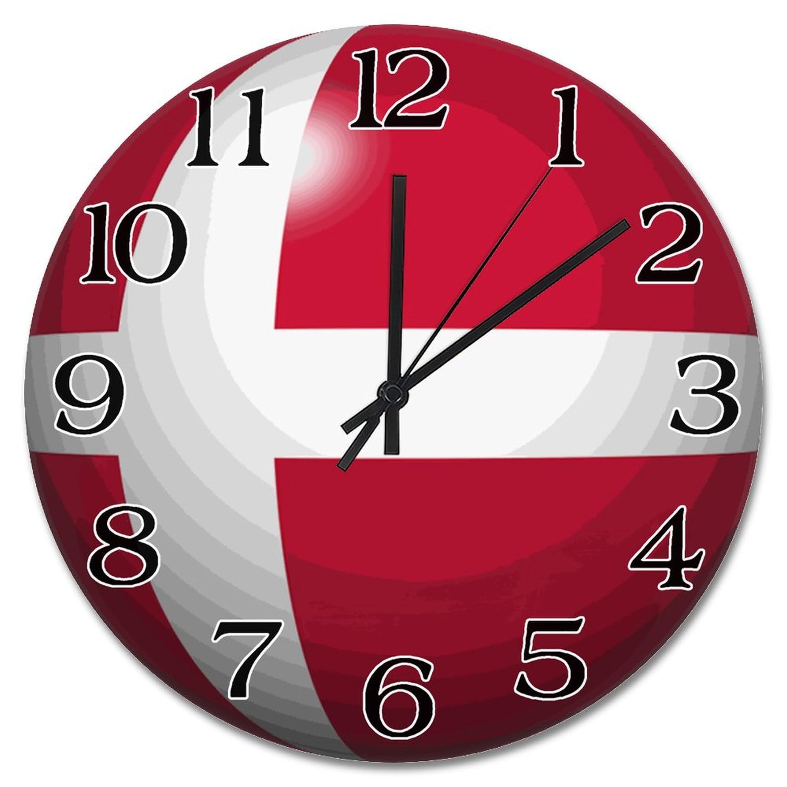 Horloge murale souvenir du Danemark style ferme rétro, idée cadeau originale pour vos proches