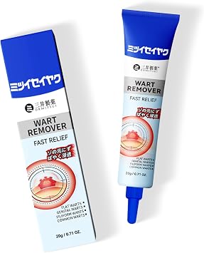 DRMITSUI Wart Remover Cream, Fast Acting Wart Treatment for Common and Plantar Warts, for Feet, Hands and Body