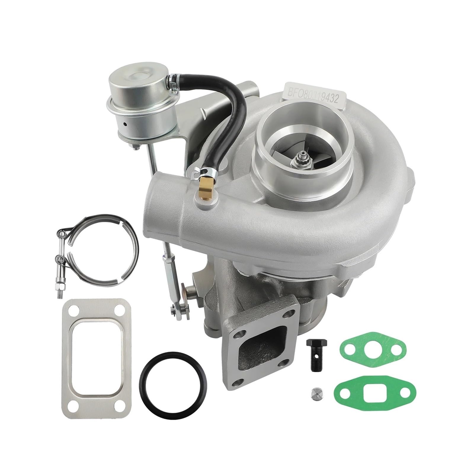 T04E T3 0.63 A/R Universal Turbocharger Compressor Turbine 420+HP V-Band Flange