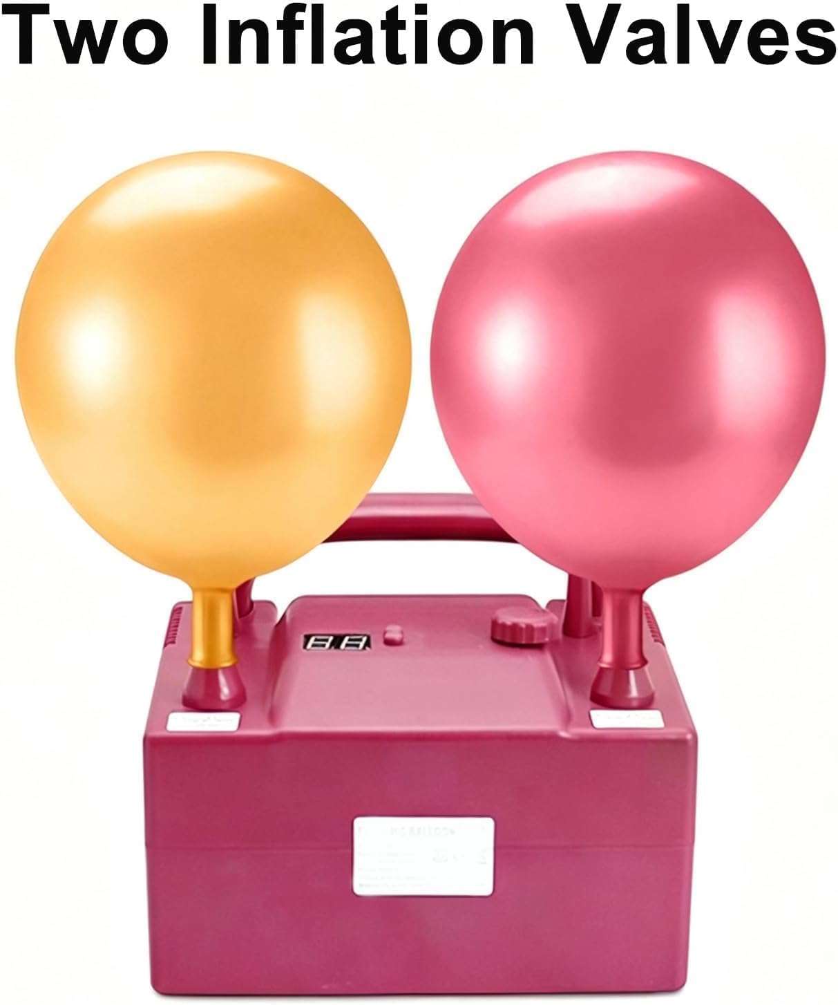 Soffiatore Di Palloncini Portatile Da 800 W, Gonfiatore Elettrico A Doppio Ugello Con Timer Digitale E Velocità Regolabile, Ideale Per Archi E Ghirlande Di Palloncini Fai Da Te, Decorazioni Per
