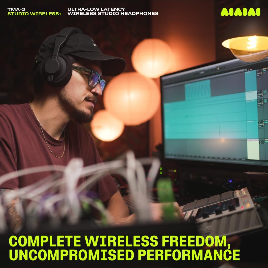 AIAIAI TMA-2 Studio Wireless+ Headphones Over Ear, W+ Link Technology, Fully Modular Construction, Uncompressed Wireless Audio, Premium Memory Foam Cushions, Ergonomic Creator Headband - Image 3