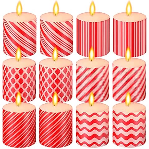 Sosation Candy Striped Scented Candles Cover