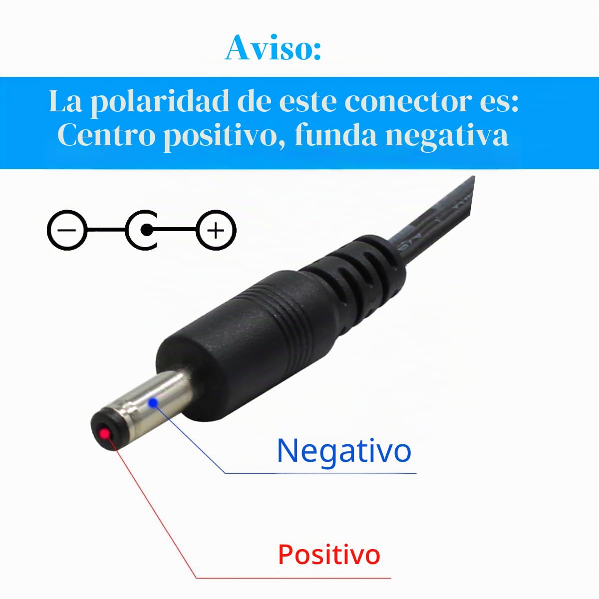 Fuente de alimentación de CA a CC (24 V, 1,5 A, enchufe de 5,5 mm x 2,1 mm)