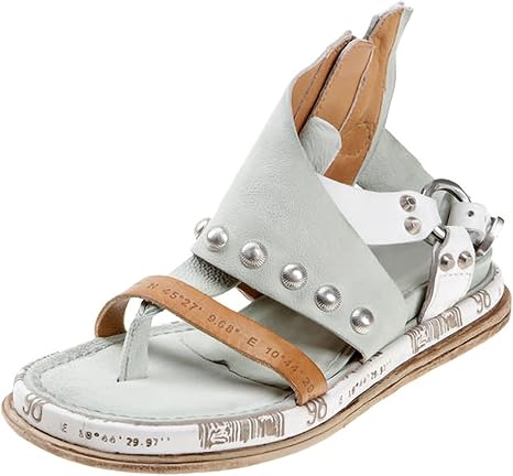 Amazon.com: Sandalias para mujer corrección de pies, sandalias de verano de  piel con cordones, para mujer, con puntera grande, ortopédica, romana para  uso diario (muchos colores) (talla 42, color: D) : Todo