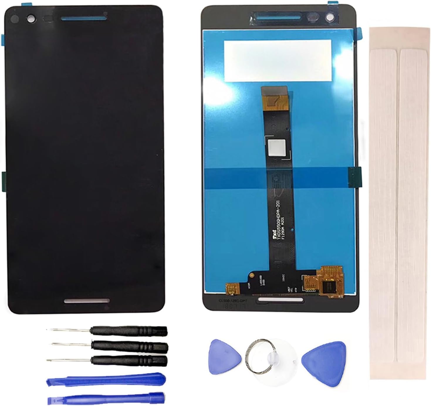 LCD Display & Replacement Touch Screen Digitizer Assembly with Free Tools for No-kia 2.1 No-kia 2 2018 TA-1080 TA-1092 Black