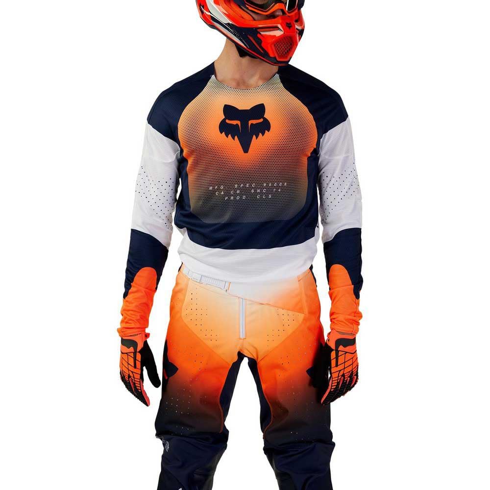 FOX 360 Revise Maglia Motocross, blu scuro/arancione, XL